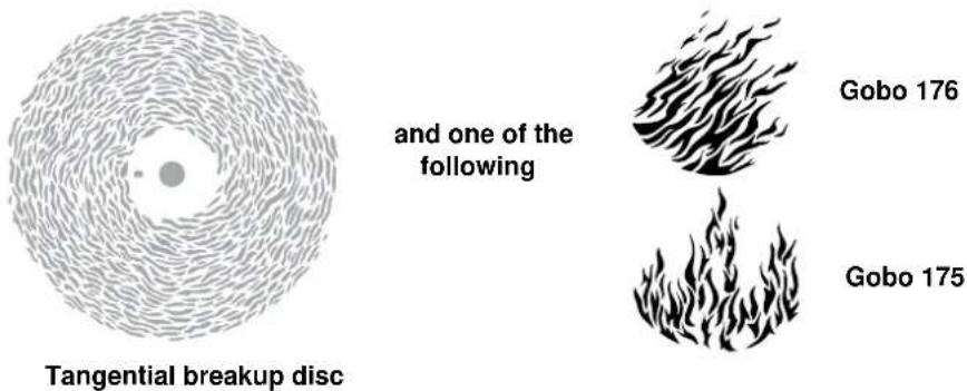 MARTIN MAC 2000 Performance II - Alternative gobos: Alternative animation discs: - 1