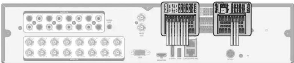 Ganz Digimaster DR-16M55-RA - Alarm I/O Connection - 1