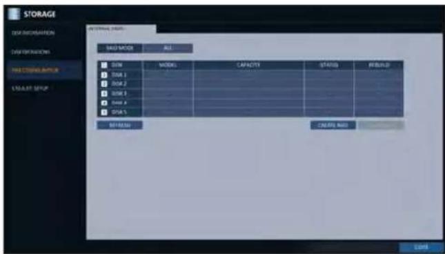 STORAGE DATA INCHANGES DATA INCHANGES PRE-COMPLANTS COLD-SPRING DATA MODE ALL □ SEM MODE Capacity STATUS INTENDED □ DNA 1 □ DNA 2 □ DNA 3 □ DNA 4 □ DNA 5 STATUS CREATE MODE COM