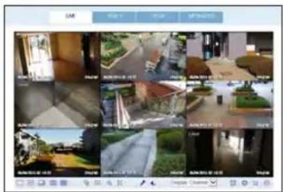 Screenshot of a digital interface displaying a grid of outdoor scenes with Chinese labels and UI elements.