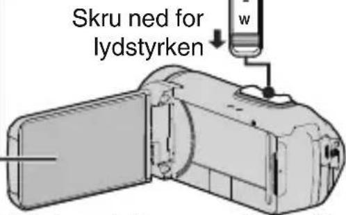 Skru ned for lydstyrken w