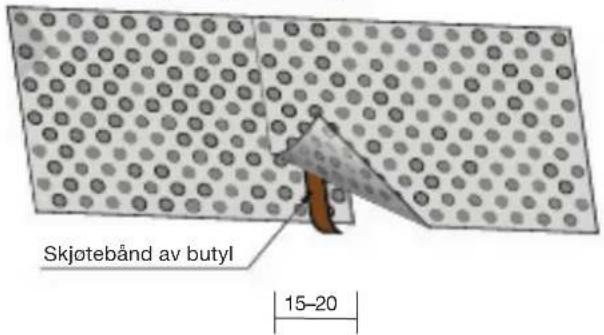 Skjotebånd av butyl 15-20