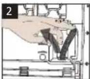BEKO DS8412GX - Podłączanie węża do odprowadzania wody - 2