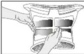 Illustration of hands holding a decorative object with a grid pattern (no text or symbols).