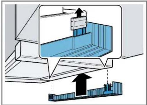 Diagram of a mechanical assembly with a piston and roller mechanism, showing internal components without any text or symbols.