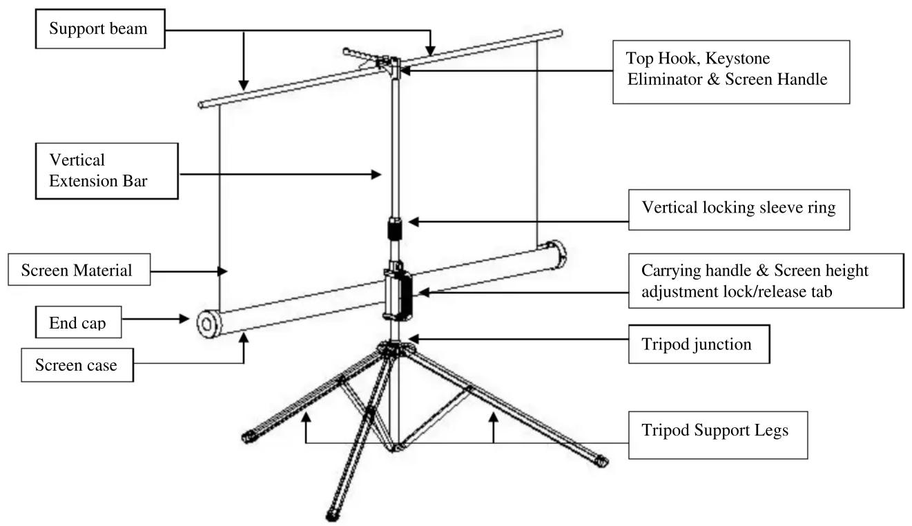 Elite Screens Tripod T92UWH - Tripod Series / Tripod Pro Series - 1