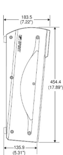 183.5 (7.22") 454.4 (17.89") 135.9 (5.31"