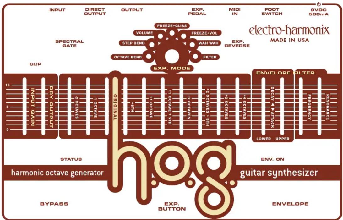 Electro Harmonix HOG - Harmonic Octave Generator – Guitar Synthesizer - 1