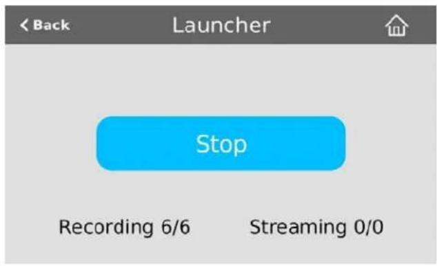 Back Launcher Stop Recording 6/6 Streaming 0/0