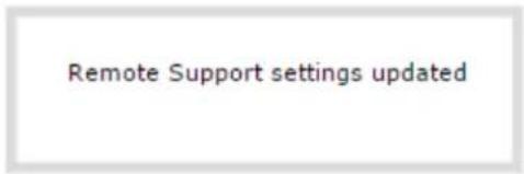 Remote Support settings updated