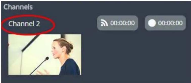 Channels Channel 2 00:00:00 00:00:00