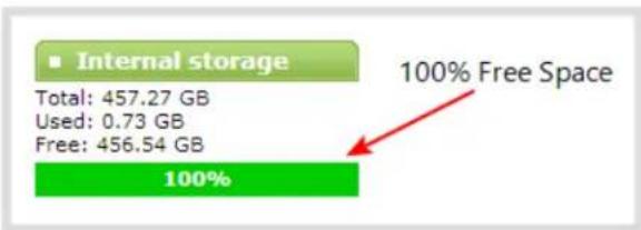 Epiphan Pearl-2 - To check disk storage space: - 1