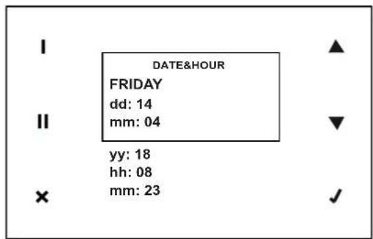 DATE&HOUR FRIDAY dd: 14 mm: 04 yy: 18 hh: 08 mm: 23