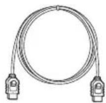 Coiled cable with two connectors at ends (no text or symbols visible)
