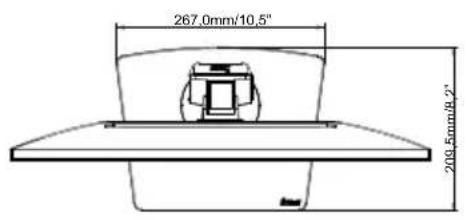 267.0mm/10,5" 209.5mm/8,2"