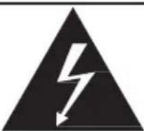 Symbole d'avertissement triangulaire noir avec un éclair blanc à l'intérieur, sans texte ni chiffres.