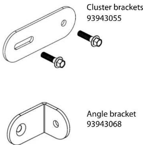 Cluster brackets 93943055 Angle bracket 93943068