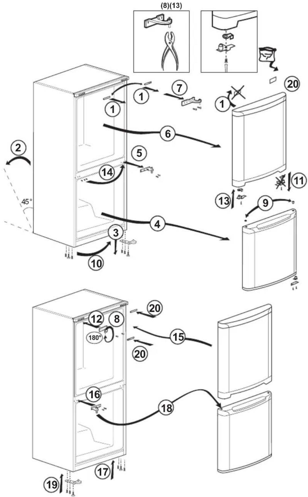 graph TD A["Interior Refrigerator"] --> B["1"] B --> C["2"] C --> D["3"] D --> E["4"] E --> F["5"] F --> G["6"] G --> H["7"] H --> I["8"] I --> J["9"] J --> K["10"] K --> L["11"] L --> M["12"] M --> N["13"] N --> O["14"] O --> P["15"] P --> Q["16"] Q --> R["17"] R --> S["18"] S --> T["19"] style A f…