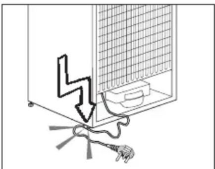 Diagram showing a device with a lightning bolt and cable, no text or symbols present