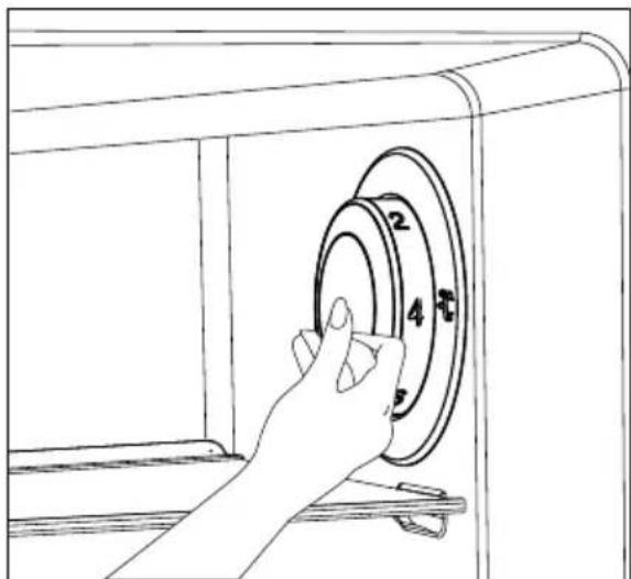 BEKO RCNE560E61ZXN - Бутон за регулиране на температурата - 1