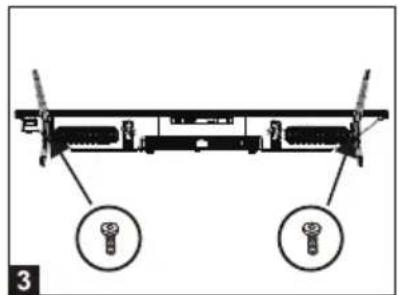 Technical diagram of a mechanical assembly with labeled parts and two circular insets showing internal components.