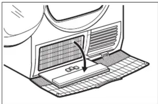 Diagram of a computer ventilation system showing airflow path through a fan cover.