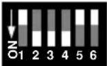 MARTIN DMX Interface - To set the 6-position DIP-switch - 11