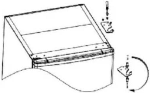 CANDY COT1S45FWH - Изменение направления открывания дверцы прибора - 3