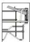 INDESIT DFE 1B19 X UK - FOLDABLE FLAPS WITH ADJUSTABLE POSITION - 2