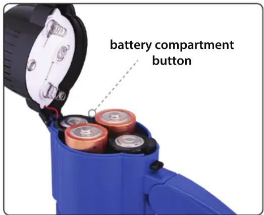 battery compartment button