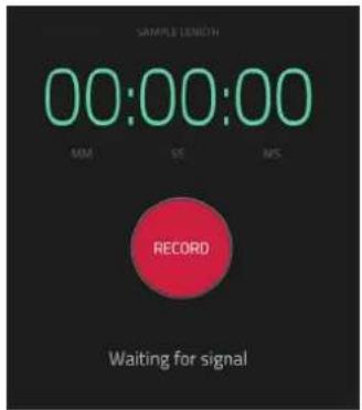 SAMPLE LENGTH 00:00:00 SOM SIS RMS RECORD Waiting for signal