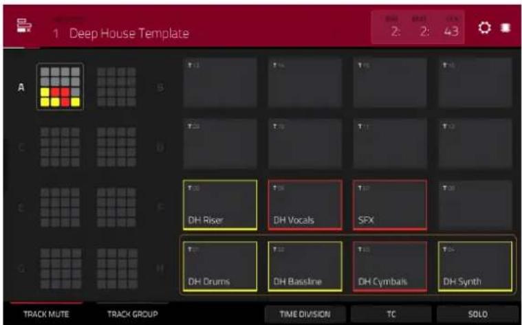1 Deep House Template 2: 2: 43 A B C D E F G H DH Riser DH Vocals SFX DH Drums DH Baseline DH Cymbals DH Synth TRACK MUTE TRACK GROUP TIME DIVISION TC SOLO
