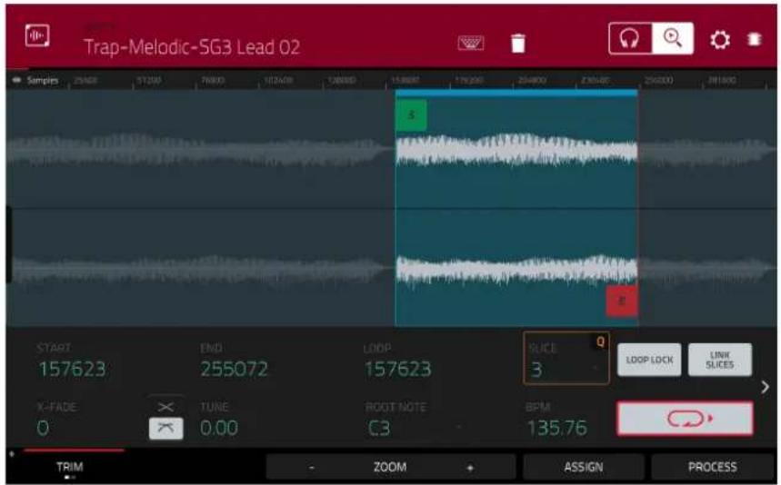 Trap-Melodic-5G3 Lead 02 Samples 25468 37209 76800 102248 128880 15868E 17628E 254800 27648E 294000 381800 START END LOOP SLICE 157623 255072 157623 3 LOOP LOCK LINK X-FADE TUNE ROOT NOTE BPM 0 0.00 C3 135.76 TRIM ZOOM ASSIGN PROCESS