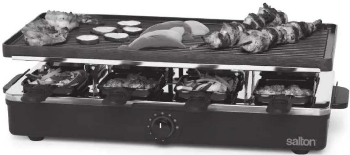 Salton PG1645 - grill/plaque et raclette - 1