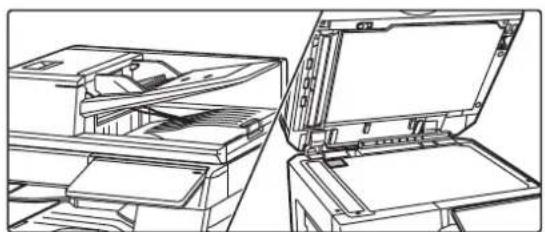 Line drawing of an open refrigerator with internal compartments and ventilation slots (no text or symbols).