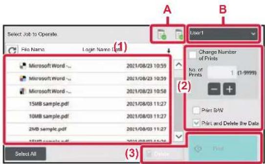 Select Job to Operate File Name Login Name Light (1) Microsoft Word ~ 2021/08/23 10:59 Microsoft Word ~ 2021/08/23 10:59 Microsoft Word ~ 2021/08/23 10:58 15MB sample.pdf 2021/08/03 11:27 10MB sample.pdf 2021/08/03 11:27 2MB sample.pdf 2021/08/03 11:27 15MB sample.pdf 2021/08/03 14:26 Select All (3)…