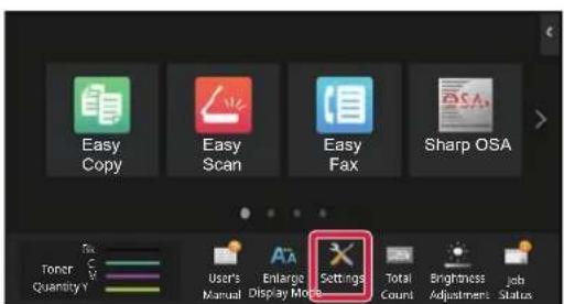 Easy Copy Easy Scan Easy Fax Sharp OSA Toner Quantity Y User's Manual Enlarged Display Mode Settings Total Count Brightness Adjustment Job Status