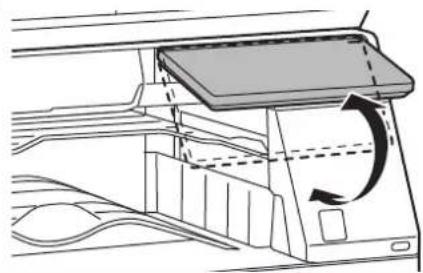 Diagram of a device's internal structure with a scroll wheel and directional arrow indicating rotation (no text or symbols)