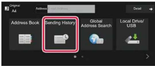 Original A4 Address Send Address Address Book Sending History Global Address Search Local Drive/ USB