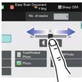 Easy Scan Document Filing Sharp OSA No. of copies 1 3 Text/Printed Photo Photo Phot/Photn