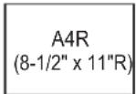 SHARP BP-50C45 - THE DEFINITION OF "R" IN PAPER SIZE - 1