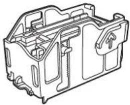 Technical line drawing of a mechanical housing or enclosure component.