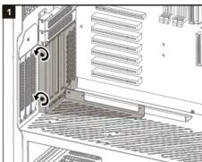 Technical line drawing of a server rack with ventilation grilles and ventilation ducts (no text or symbols)