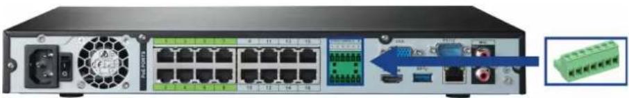 Lorex N884A38B - Pour connecter des dispositifs d'alarme : - 1