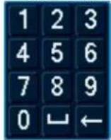 Lorex N884A38B - Pour utiliser le clavier numérique : - 1