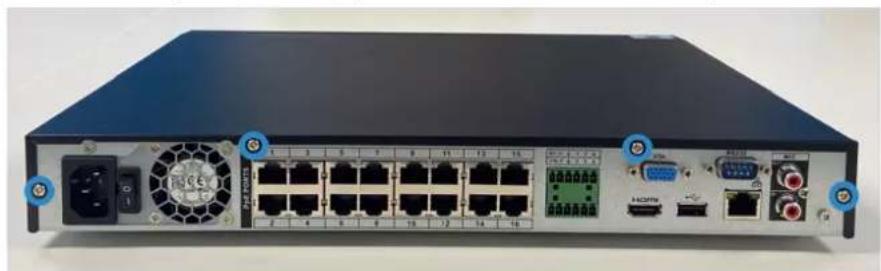Lorex N884A38B - Pour installer un nouveau disque dur : - 2