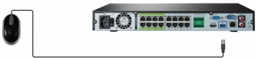 Lorex N884A38B - ÉTAPE 3 : Connexion de la souris - 1