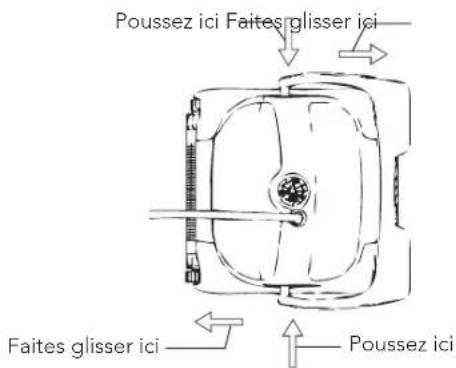 Poussez ici Faites glisser ici Faites glisser ici Poussez ici
