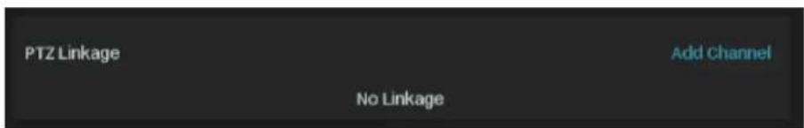 PTZ Linkage Add Channel No Linkage