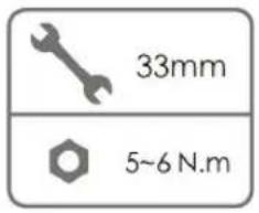 33mm 5~6 N.m